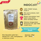 Tepung Powder TPU Sablon DTF Digital Transfer Film-White-100gr