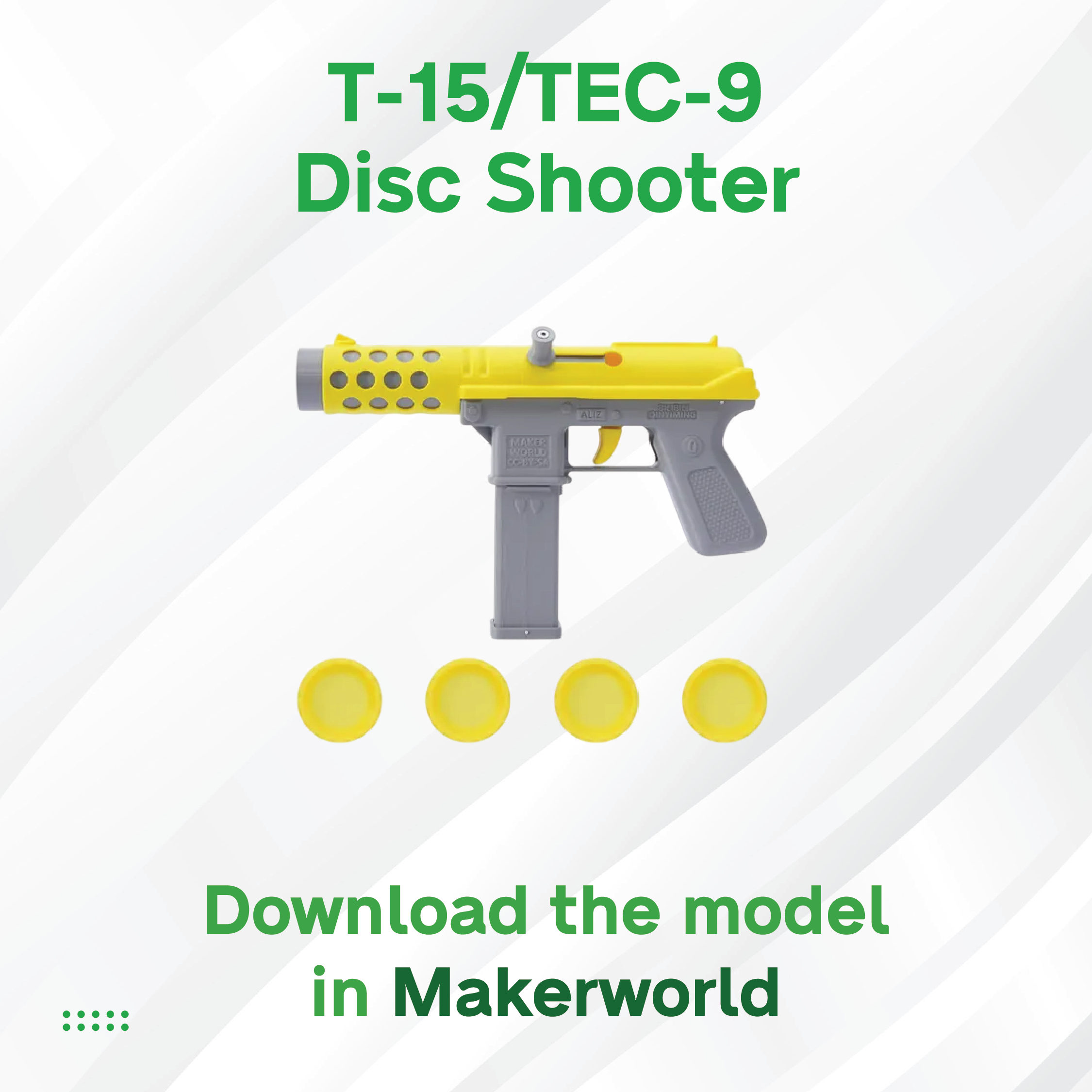 3D Maker's Supply Parts BambuLab TEC 9 Disc Shooter