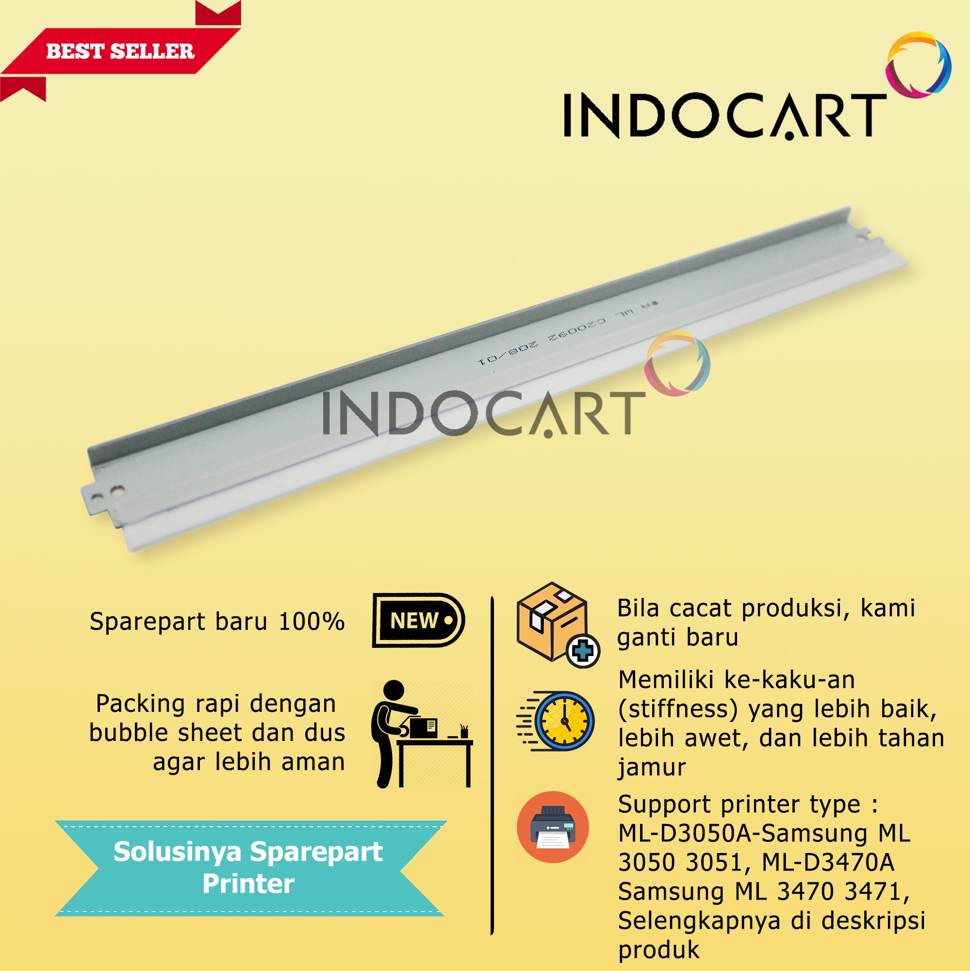 Wiper Blade CWAA0763-Xerox Phaser 3435 Samsung ML 3050