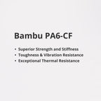 3D Printer Filament BambuLab PA6-CF Carbon Fiber Reinforced Filament1.75mm 500gr-Black