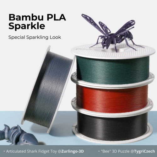 3D Printer Filament BambuLab PLA Sparkle Special Finished Next Level Aesthetic Filament 1.75mm 1Kg