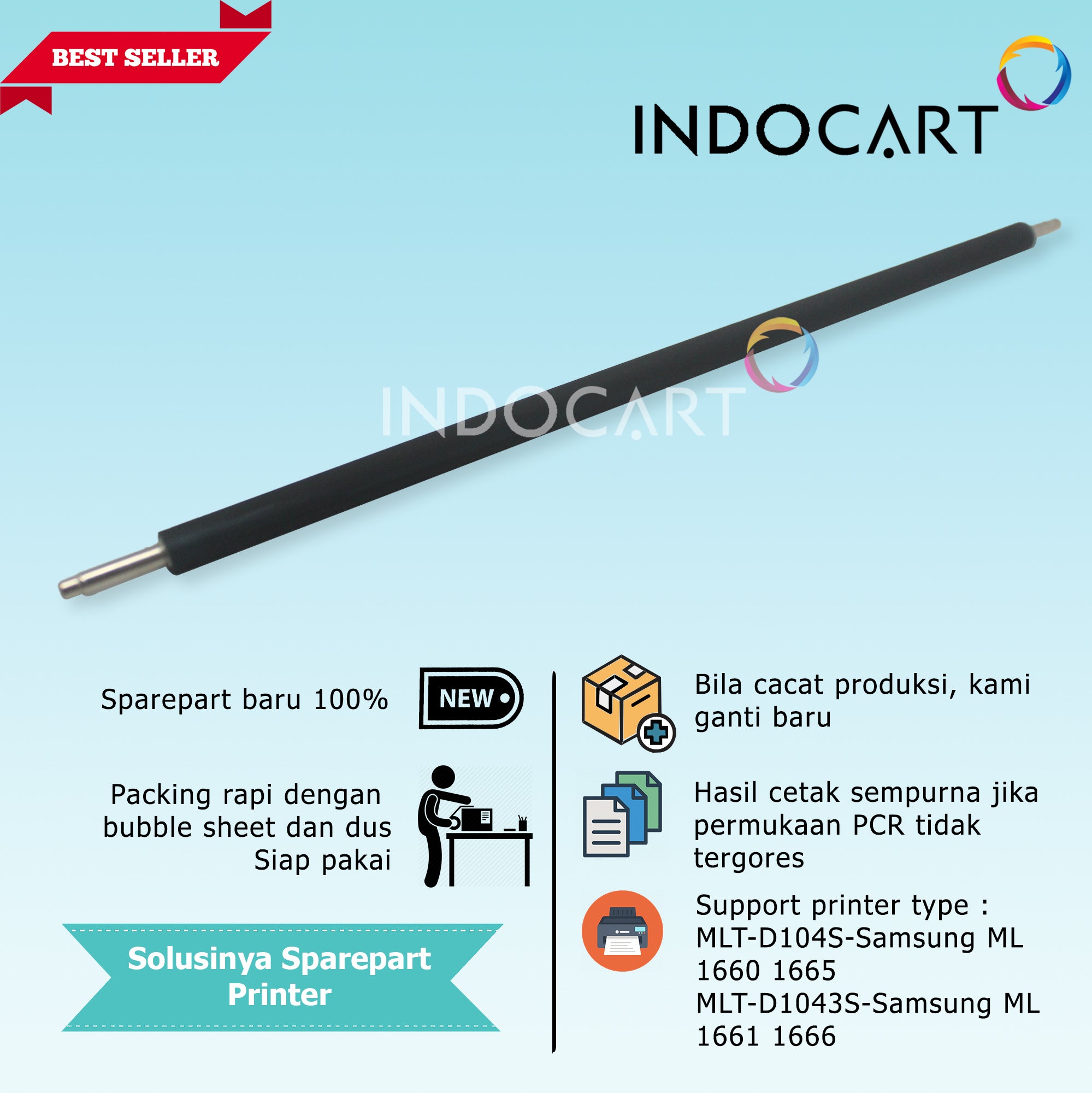 PCR Primary Charge Roller MLT-D104S-Samsung ML 1660 1661 1665