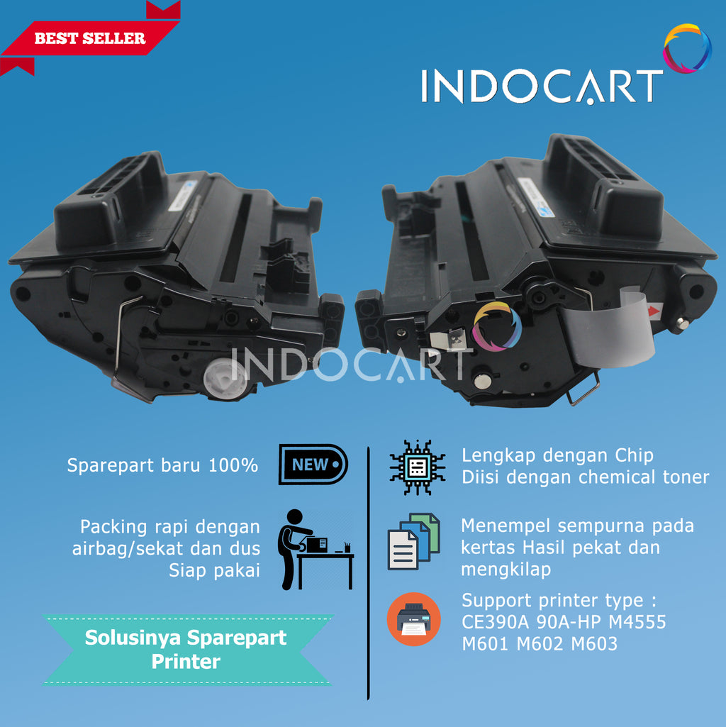 Toner Cartridge Compatible CE390A 90A-Printer LaserJet HP M4555 M601 M602 M603