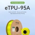 3D Printer Filament eSUN Elastic TPU-95A Complex and Accurate Elastomer Parts 1.75mm 1Kg