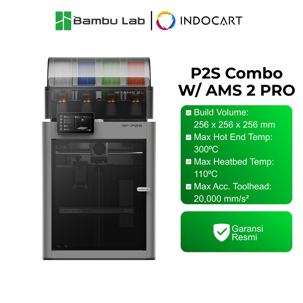 3D Printer BambuLab P2S Upgrade and Reliable Multi Filament 3D Printer with 5-Inch Touch Screen