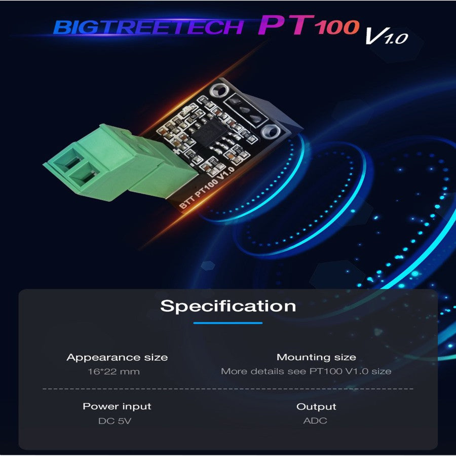 3D Printer Parts BigTreeTech Thermistor PT100 V1.0