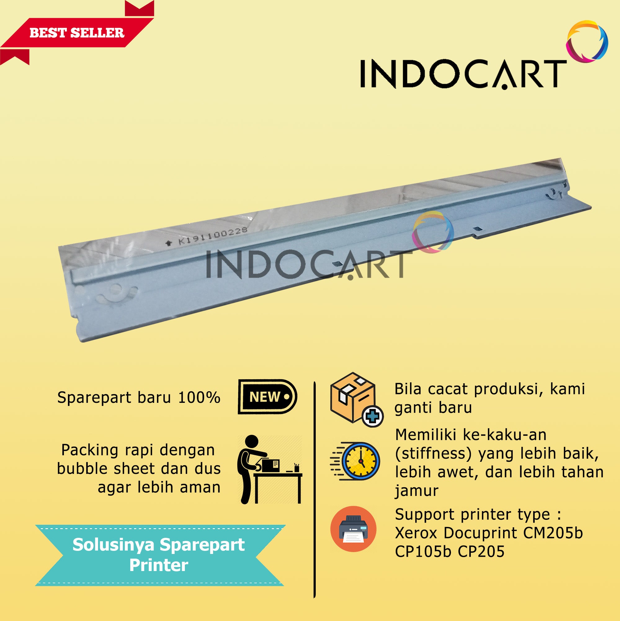 Wiper Blade-Kuroki-Xerox Docuprint CM205b CP105b CP205