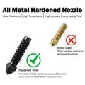 3D Printer Parts Elegoo CMP Hardened Steel Nozzle Elegoo Centauri Carbon