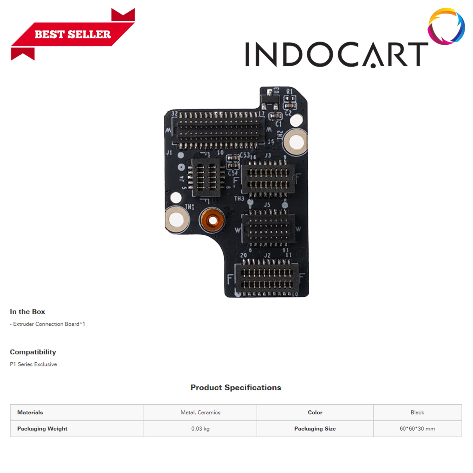 3D Printer Parts BambuLab Extruder Connection Board BambuLab P1 Series