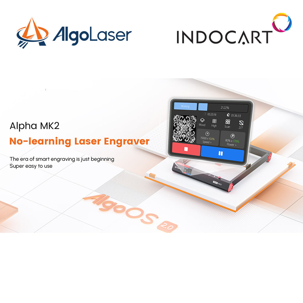 Laser Engraver/Cutting Machine AlgoLaser Alpha MK2 20 with Air Pump