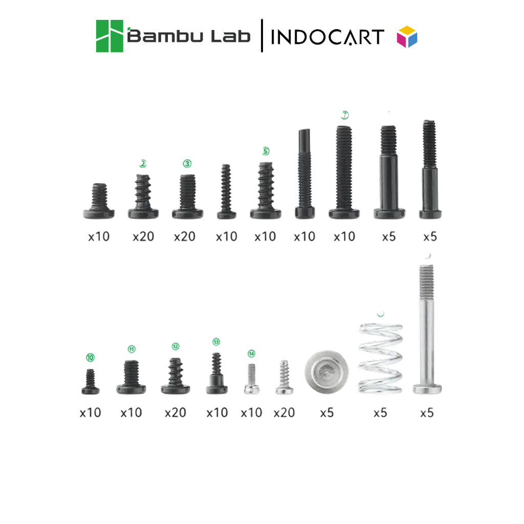 3D Printer Parts BambuLab Screws Kit AMS P1P P1S X1C