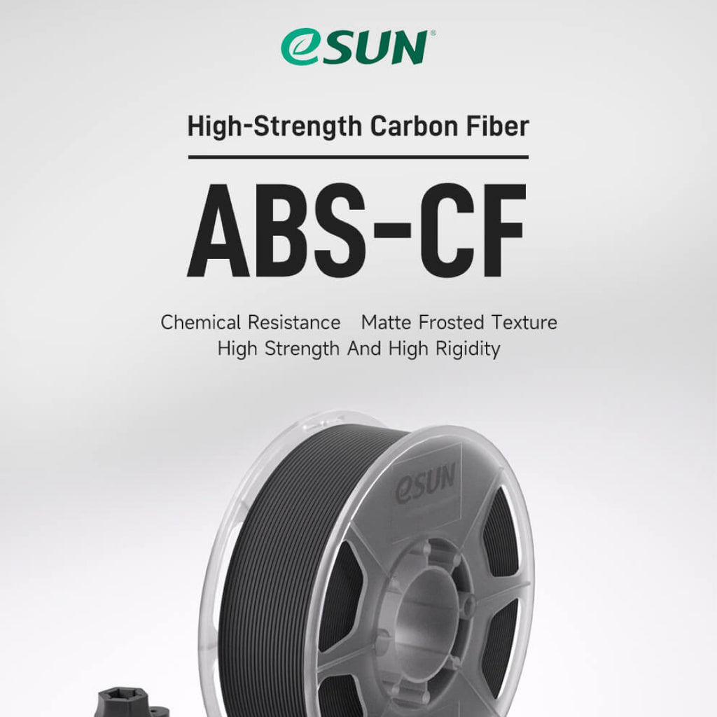 3D Printer Filament eSUN ABS CF Carbon Fiber Black 1.75mm 1Kg