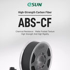 3D Printer Filament eSUN ABS CF Carbon Fiber Black 1.75mm 1Kg