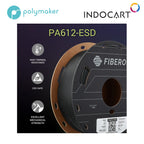 3D Printer Filament PolyMaker Fiberon PA612 ESD Filament Engineered with Carbon Nanotubes Black 1.75mm 500gr