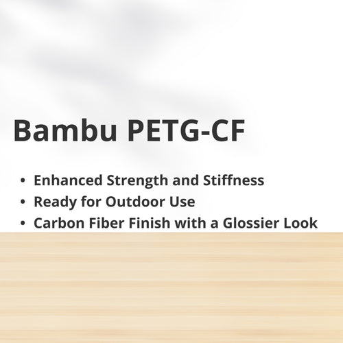 3D Printer Filament BambuLab PETG CF Carbon Fiber Filament 1.75mm 1kg