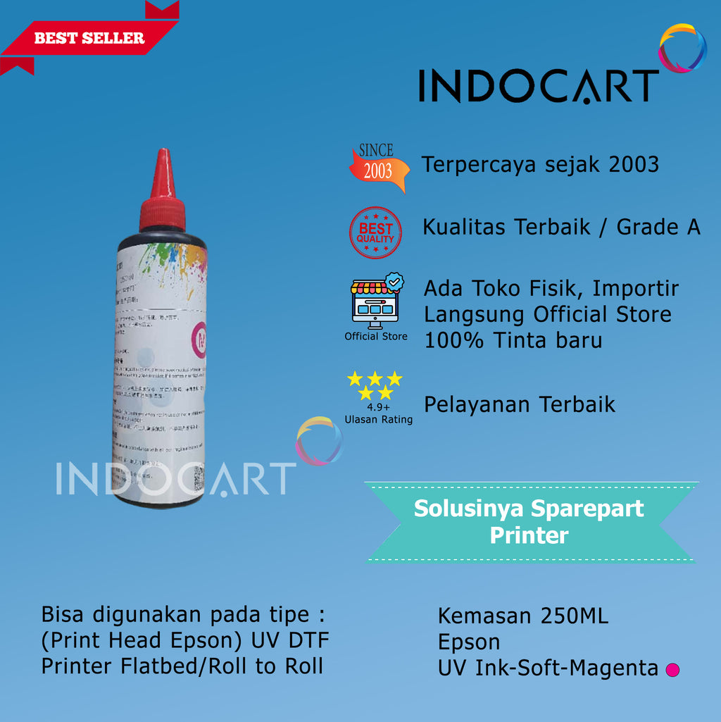 Tinta UV DTF Epson Direct Transfer Film Premium Ink-Soft 250ml