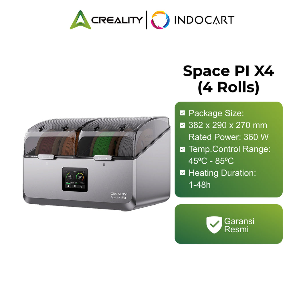 3D Printer Filament Dry Box Creality Space Pi X4 4 Rolls Filament Dryer System PTC Heats Up To 85°C