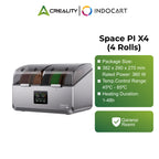3D Printer Filament Dry Box Creality Space Pi X4 4 Rolls Filament Dryer System PTC Heats Up To 85°C