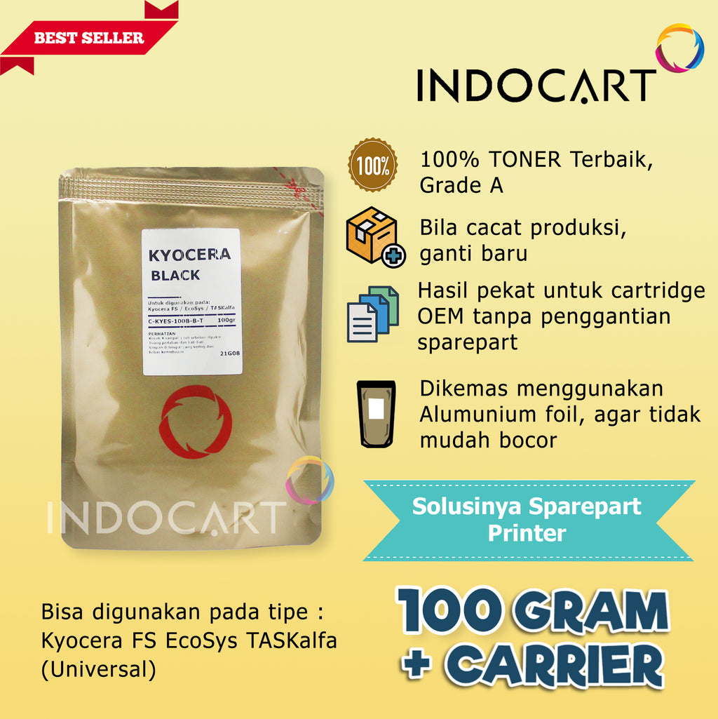 Serbuk Toner Warna Jepang Compatible-Carrier/Developer TASKalfa 2552ci 3252ci-100gr