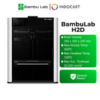 3D Printer BambuLab H2D Large Enclosured 3D Printer with Dual Nozzle Multi Material Filament