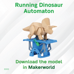 3D Maker's Supply Parts BambuLab Running Dinosaur Automaton Component Kit