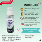 Tinta Supreme Canon GI 70 GI70 Compatible Dye Ink-Canon G5070 G6070 G7070 GM2070 GM4070-70ml