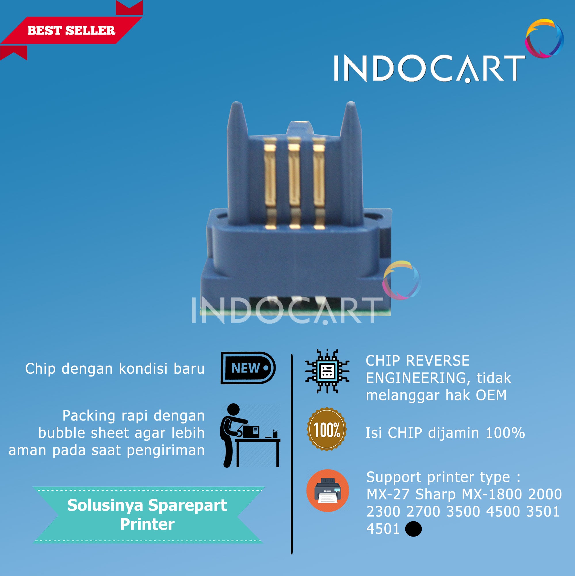 Chip MX-27 KST CST MST YST-Sharp MX-1800 2000 2300 2700 3500 4500 3501 4501