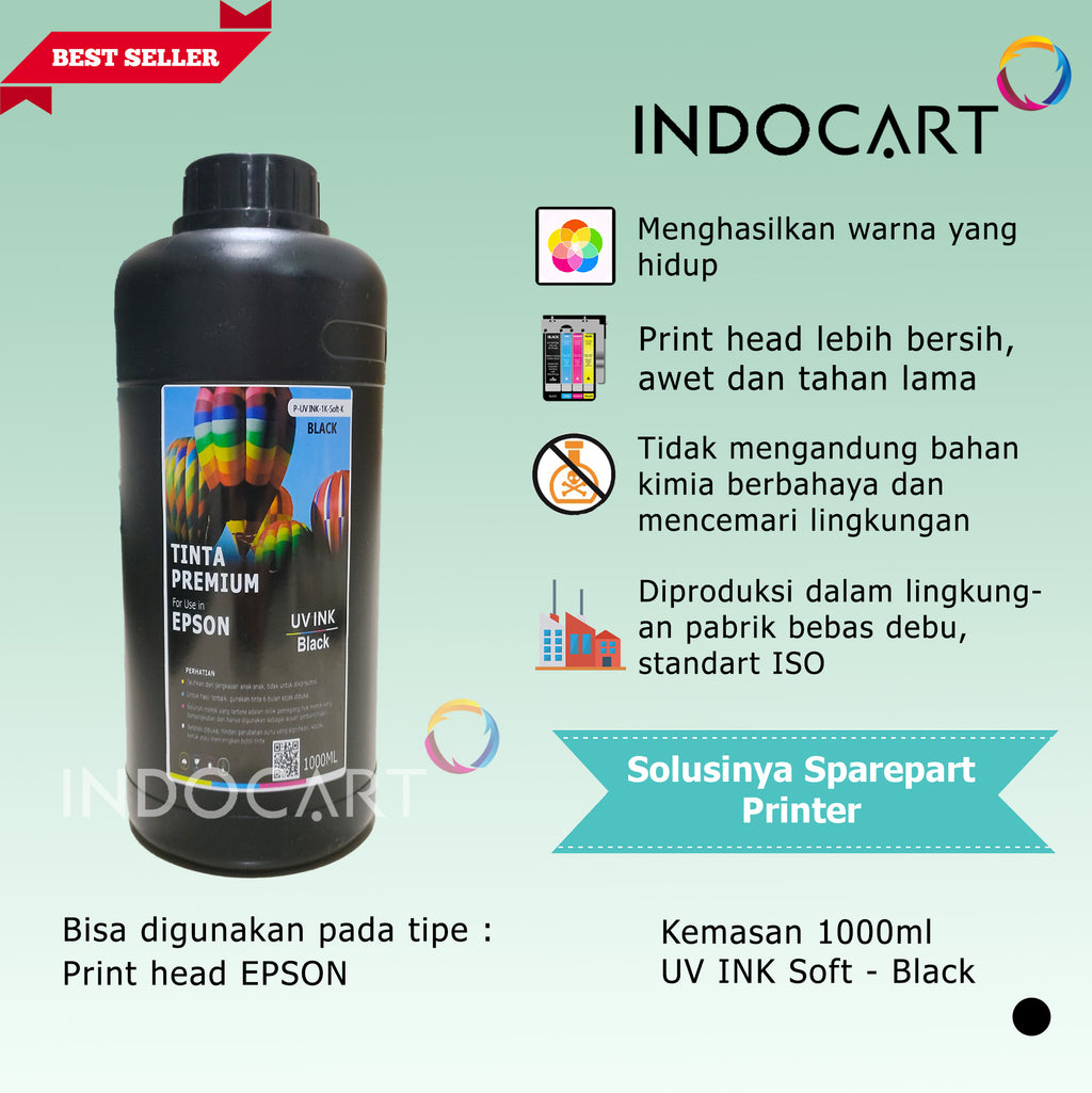 Tinta UV DTF Epson Direct Transfer Film Premium Ink-Soft 1Kg