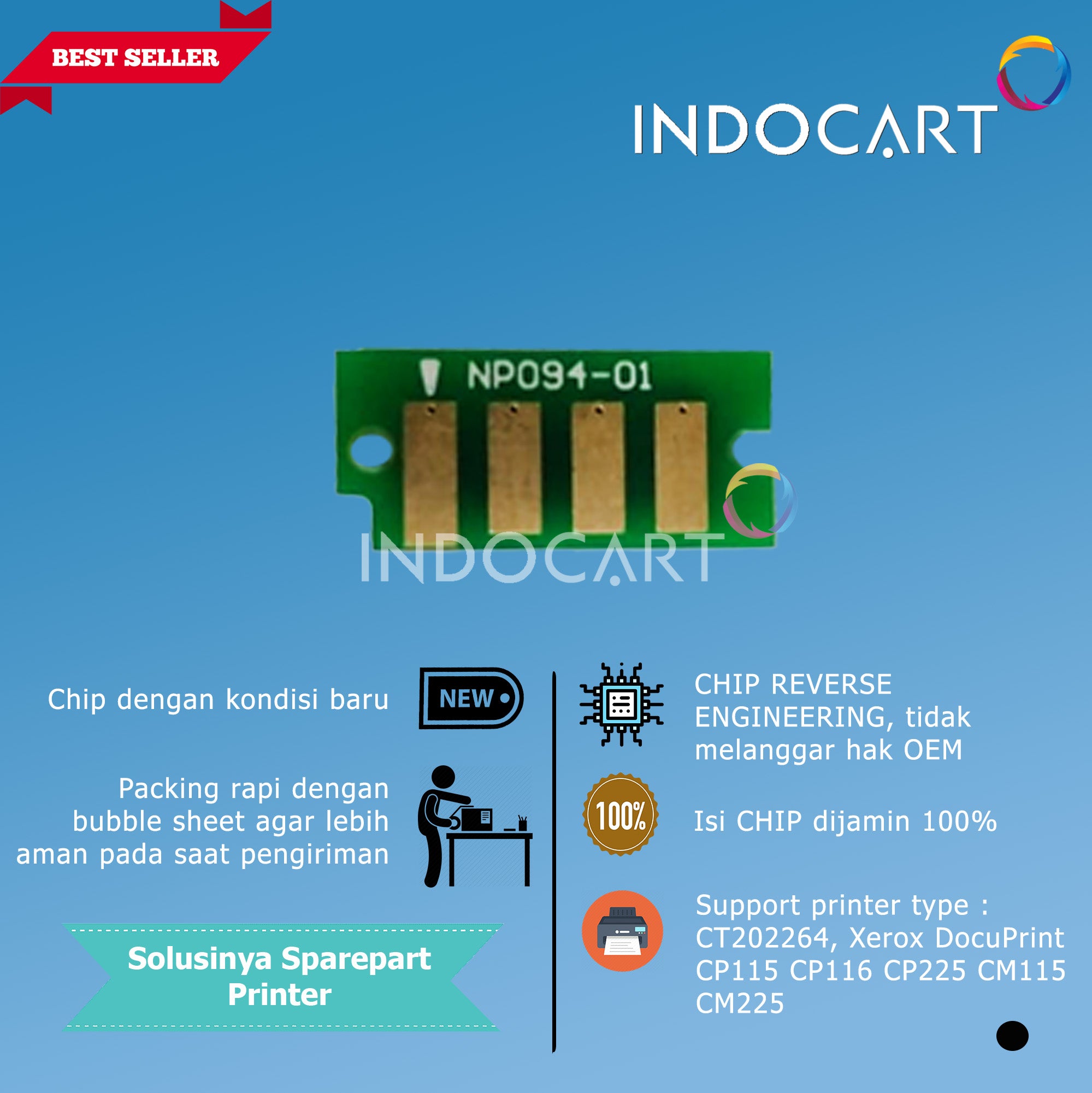 Chip CT202264 CT202265 CT202266 CT202267-Xerox DP CP115 CP116 CP225 CM115 CM225