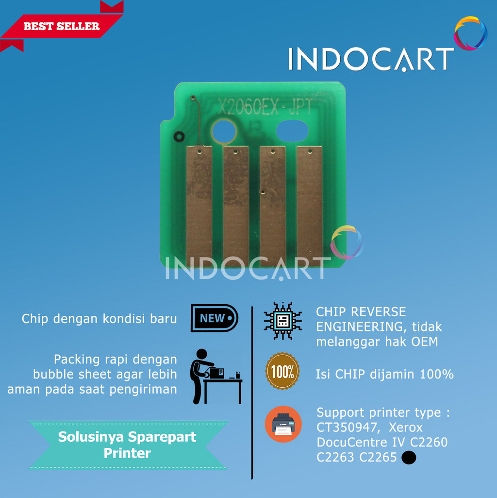 Chip CT350947 CT350948 CT350949 CT350950-Xerox DocuCentre IV C2260 C2263 C2265-53K7-Drum