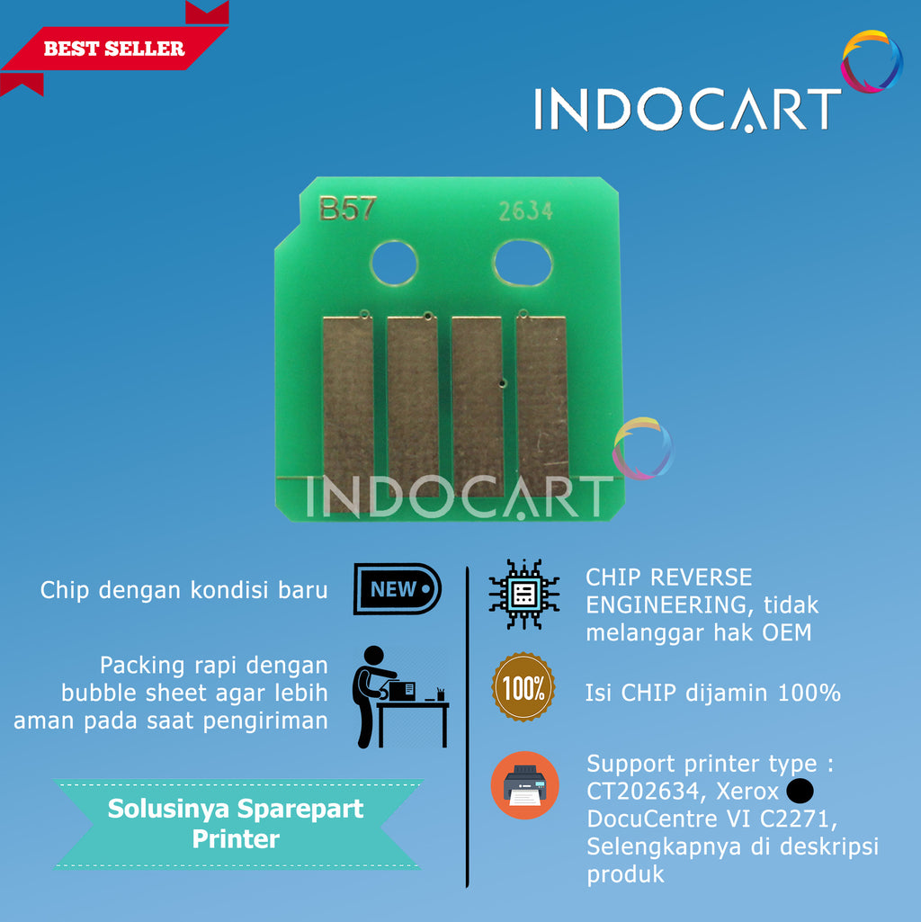 Chip CT202634 CT202635 CT202636 CT202637-Xerox DC VI C2271 C3371 C4471 C5571 C6671 C7771 C3370