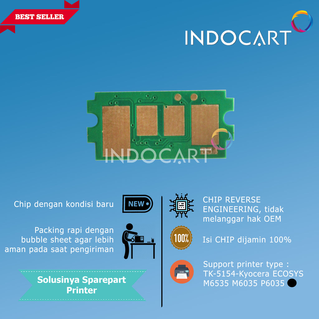 Chip TK5154 TK-5154K-5154C-5154M-5154Y-ECOSYS M6535 M6035 P6035