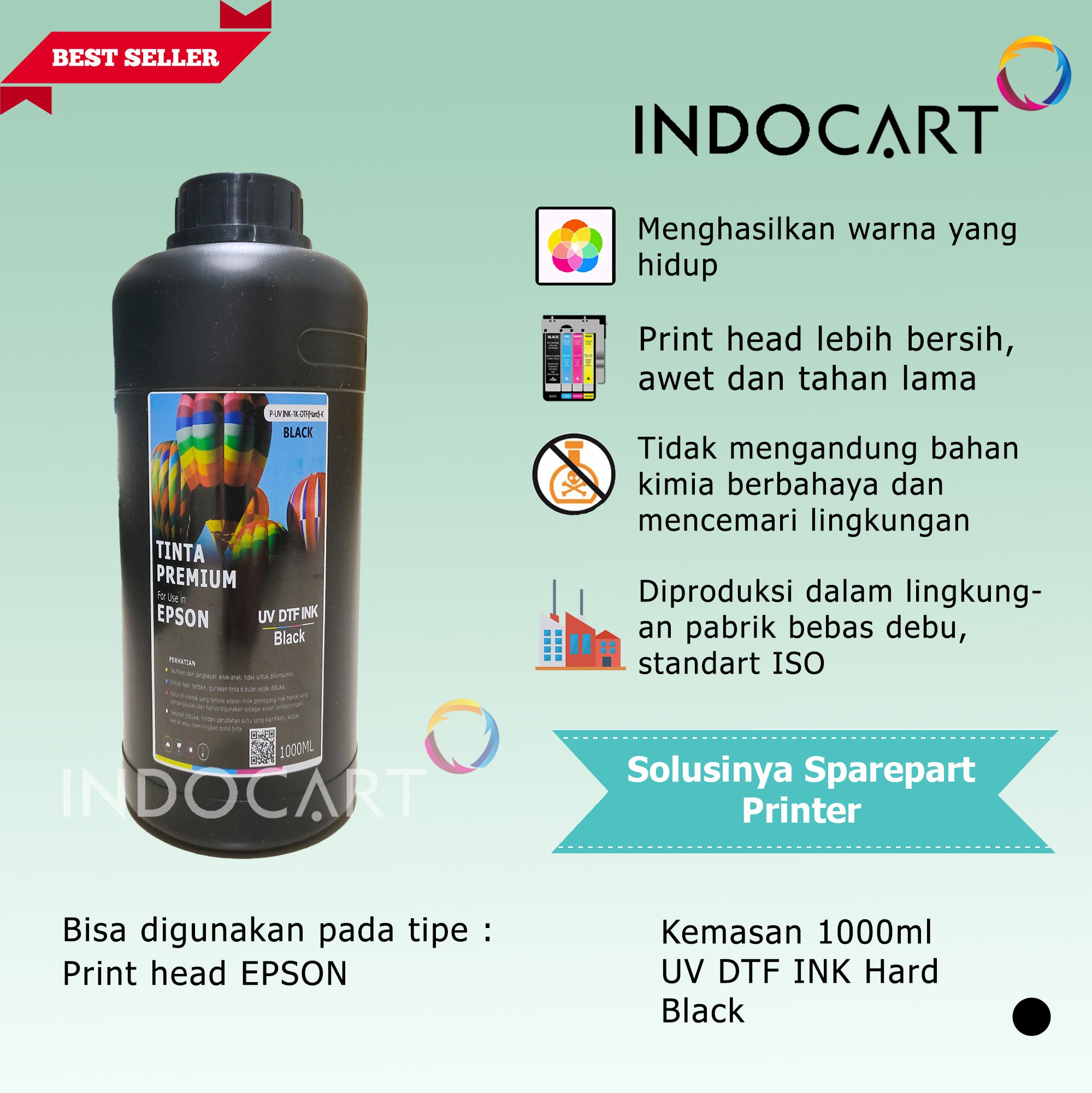 Tinta UV DTF Epson Direct Transfer Film Premium Ink-Hard 1Kg