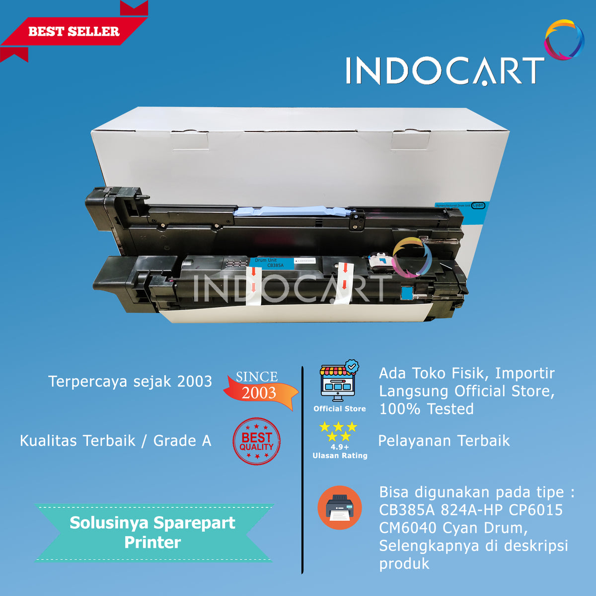 Toner Imaging Drum Compatible CB384A CB385A CB386A CB387A 824A-HP CLJ CP6015 CM6040