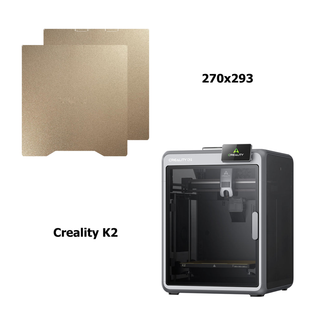 3D Printer Printing Plate Both Side Textured PEI Spring Steel No Magnetic Base Creality K2