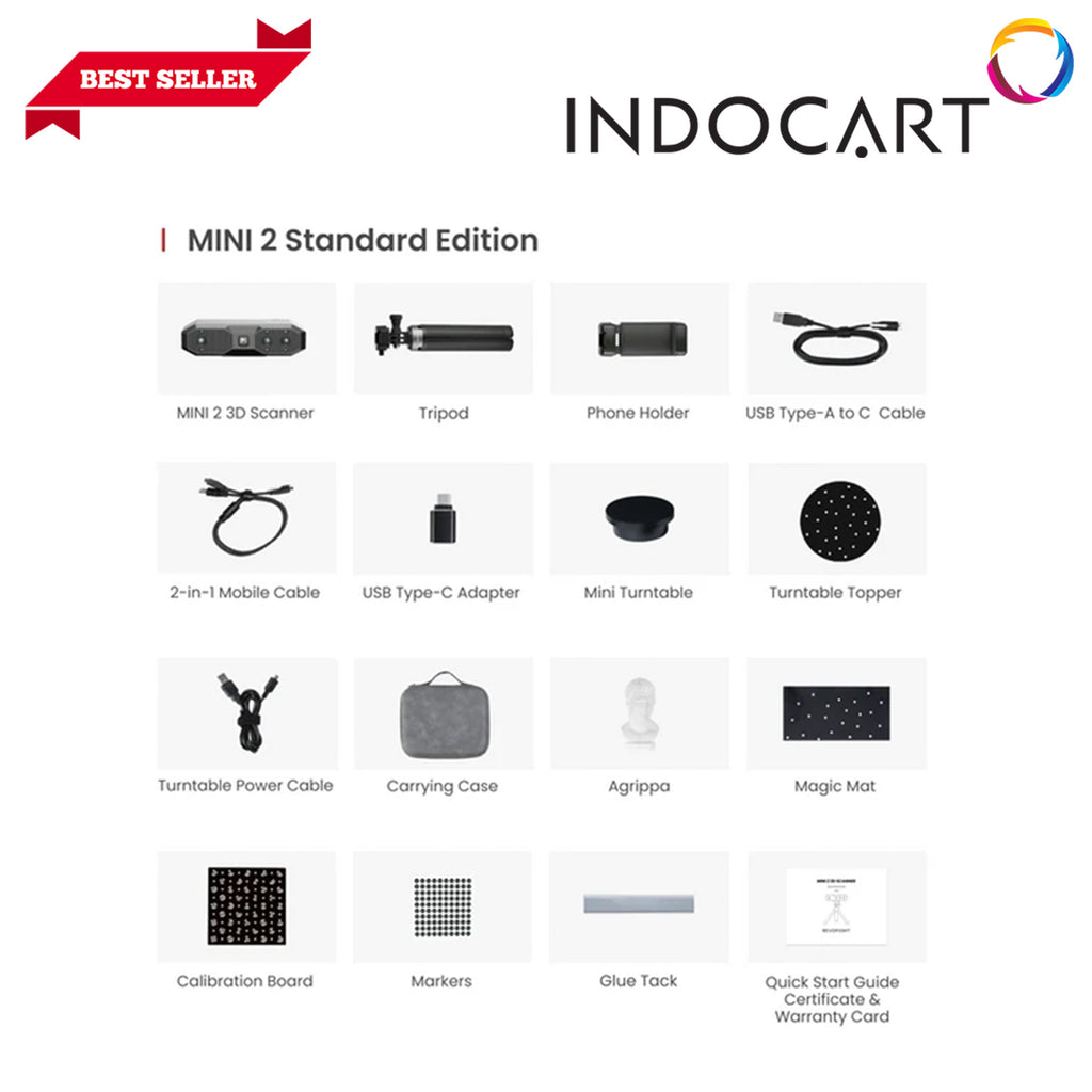 3D Scanner Revopoint MINI 2 Standard Edition with Anti Shake 9 Axis IMU