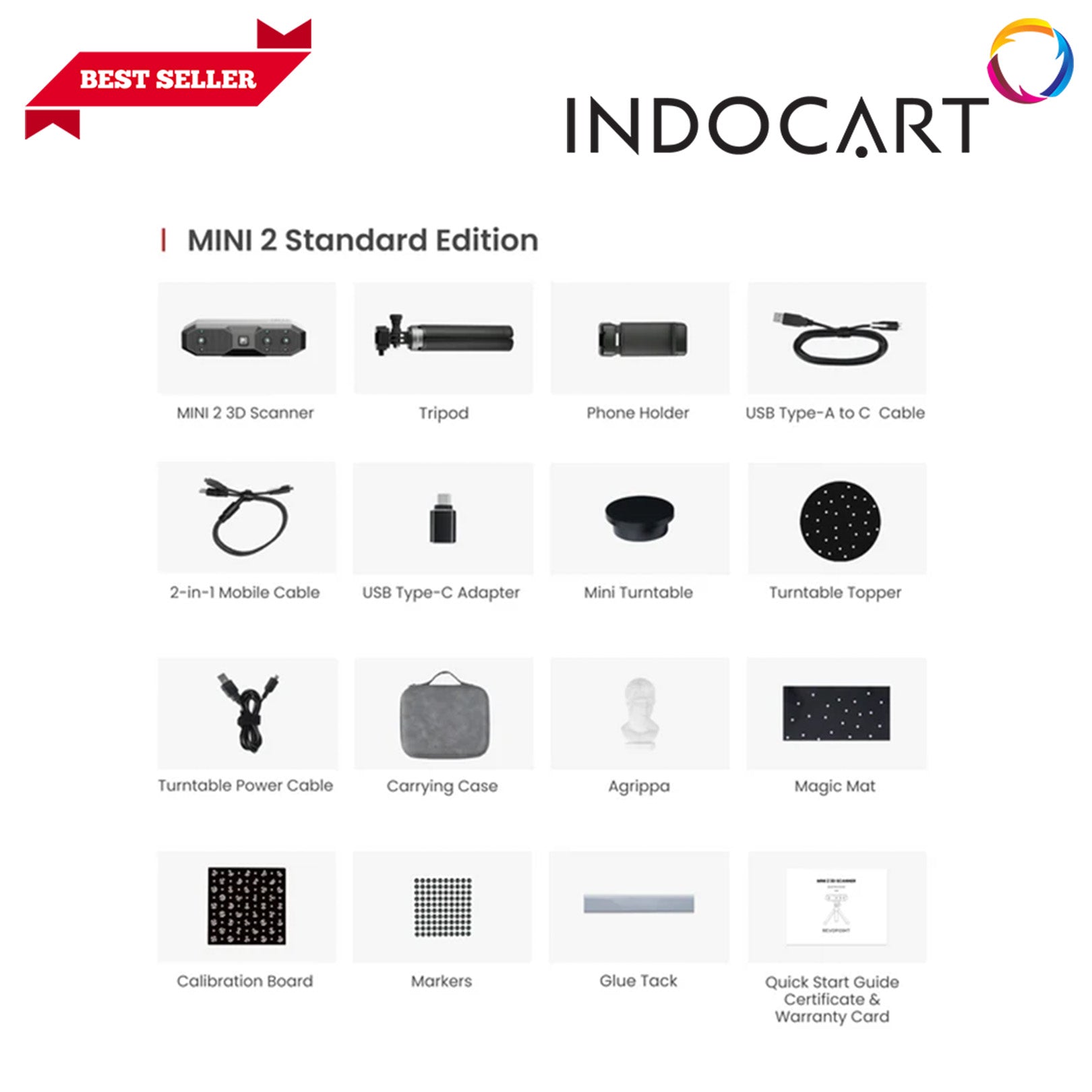 3D Scanner Revopoint MINI 2 Standard Edition with Anti Shake 9 Axis IMU