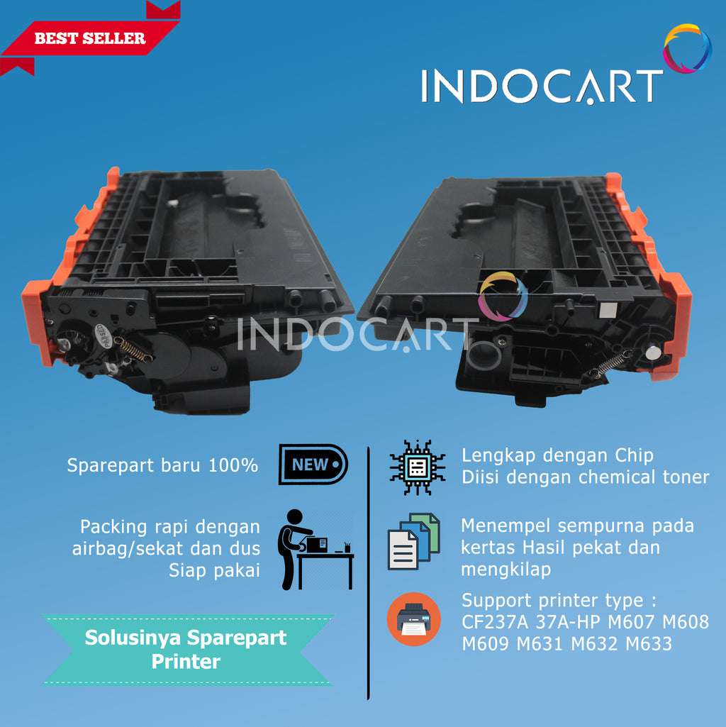 Toner Cartridge Compatible CF237A 37A-HP LJ M607 M608 M609 M631 M632 M633