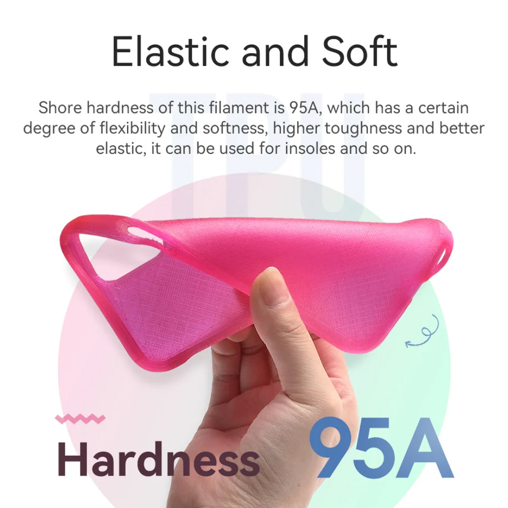 3D Printer Filament eSUN Elastic TPU-95A Complex and Accurate Elastomer Parts 1.75mm 1Kg
