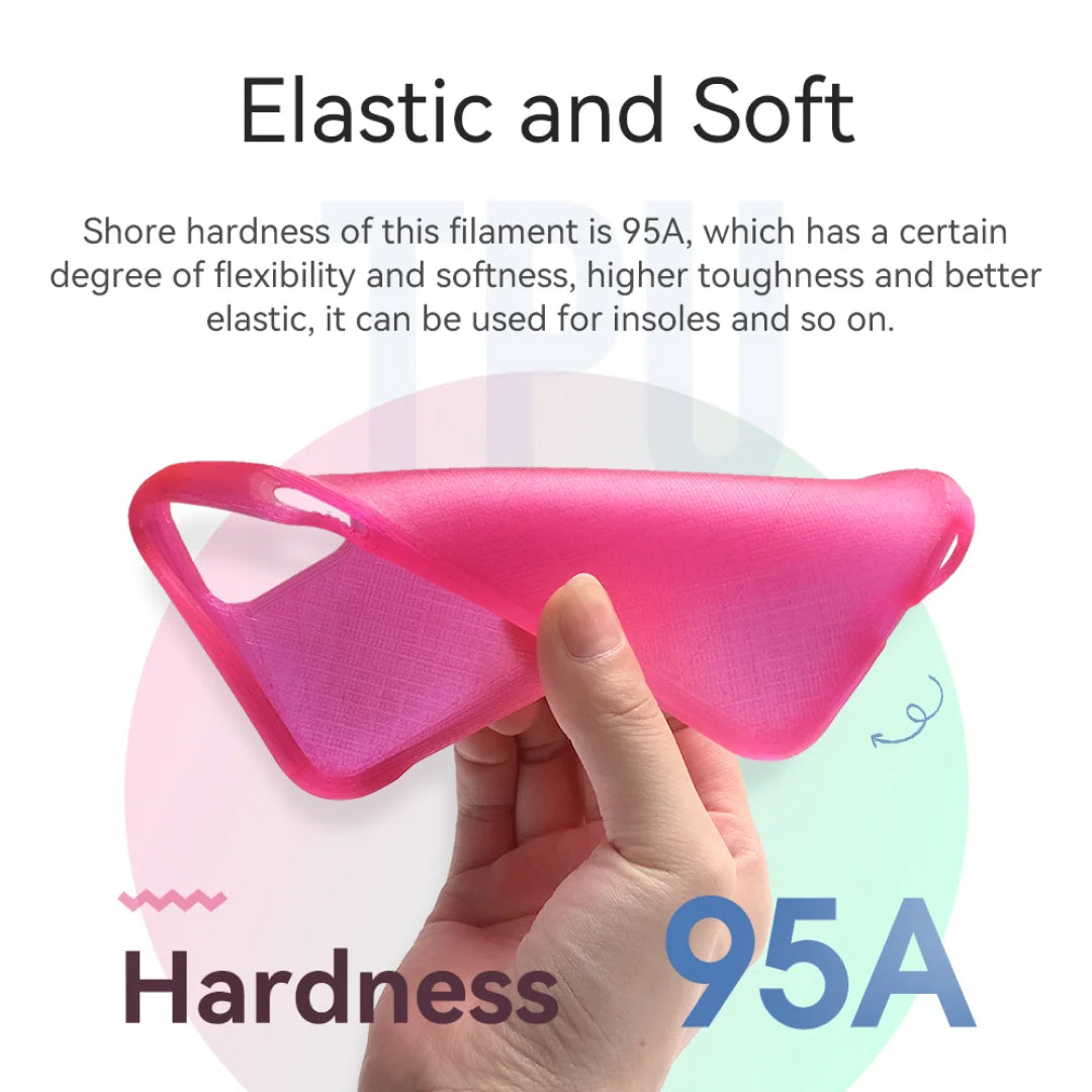 3D Printer Filament eSUN Elastic TPU-95A Complex and Accurate Elastomer Parts 1.75mm 1Kg