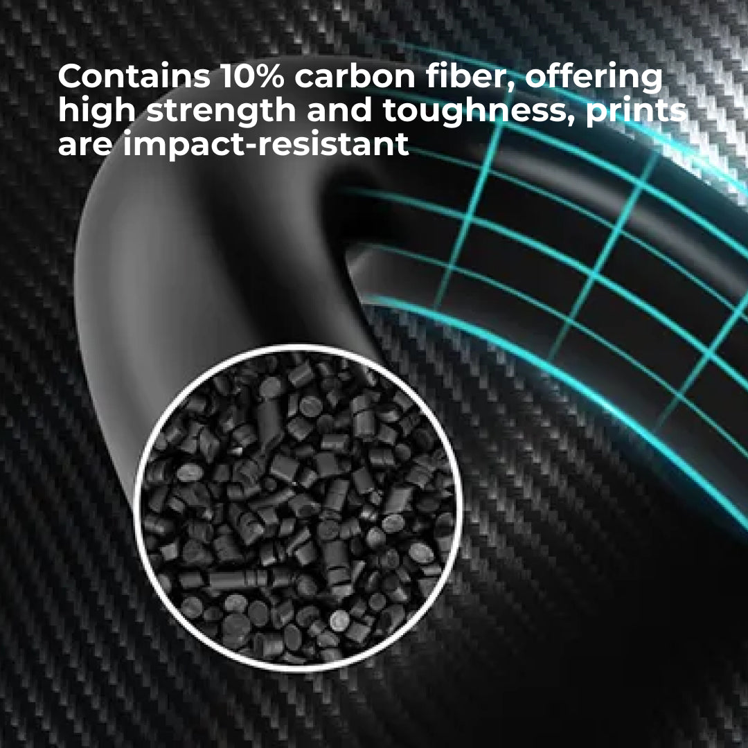 3D Printer Filament SUNLU PETG Carbon Fiber Boosts Toughness and Impact Strength PETG Filament Black 1.75mm 1kg