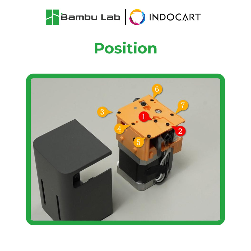 3D Printer Parts BambuLab Auxiliary Extruder Upper Cover Assembly BambuLab X2D