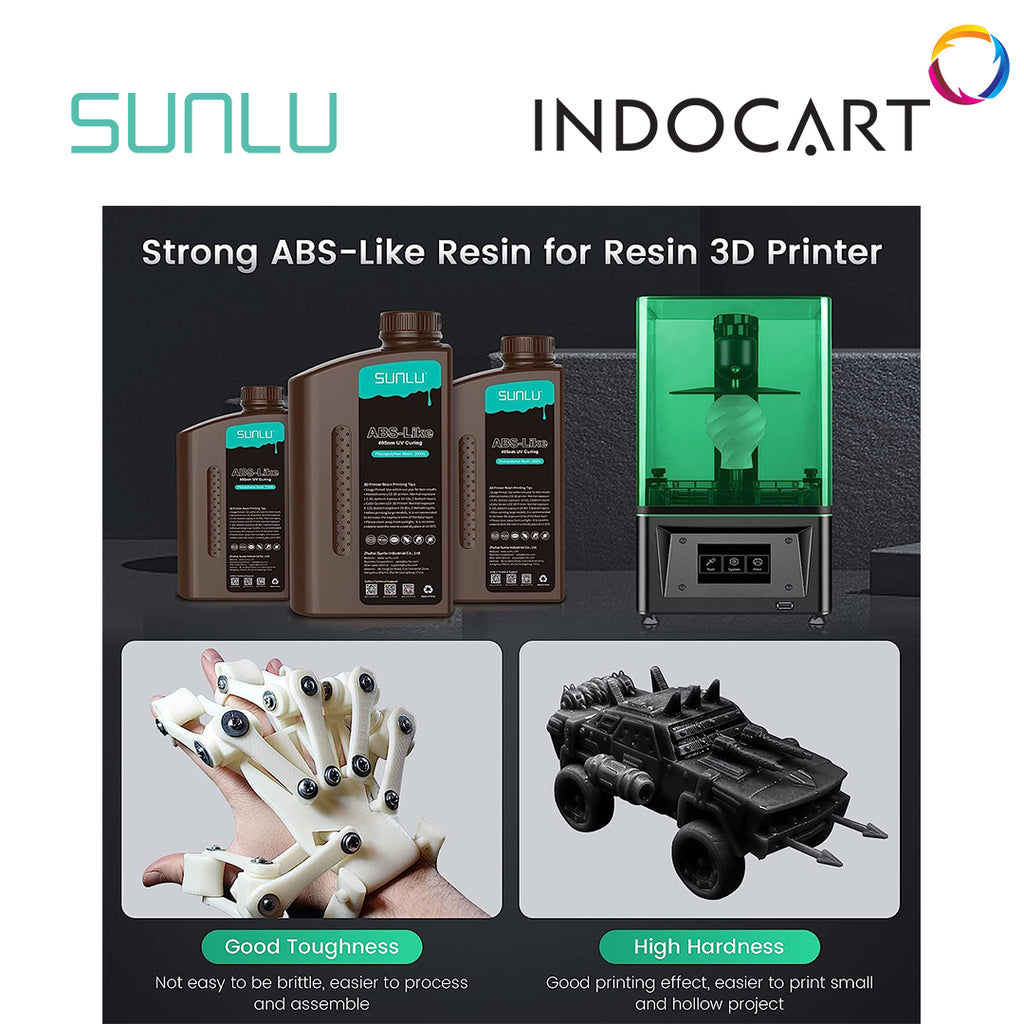 3D Printer Resin SUNLU ABS Like Resin with Superior Toughness and Abrasion Resistance-1Kg