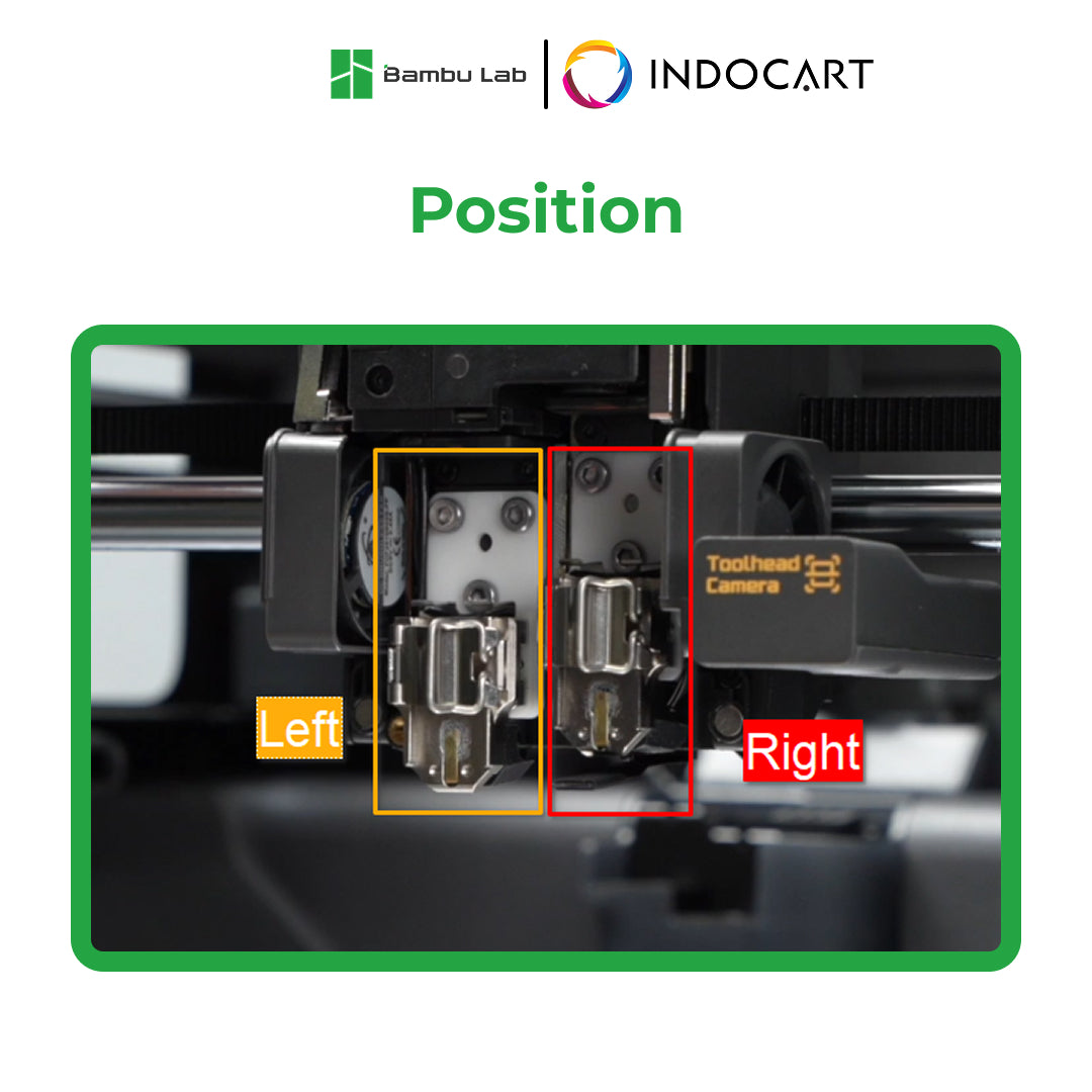 3D Printer Parts BambuLab Hotend Heating Assembly Left BambuLab X2D