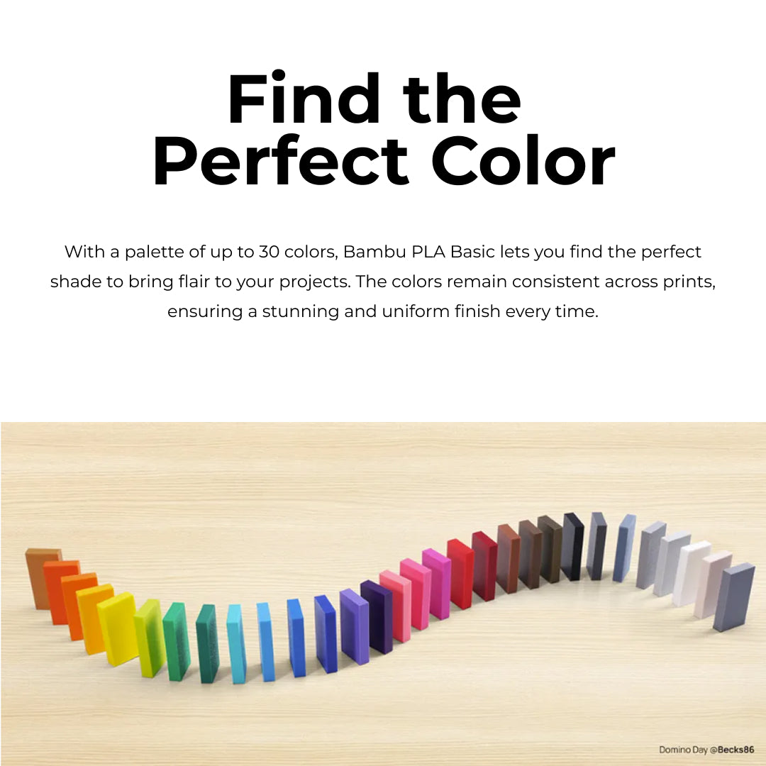 3D Printer Filament Refill BambuLab PLA Basic Easy To Print Filament 1.75mm 1Kg