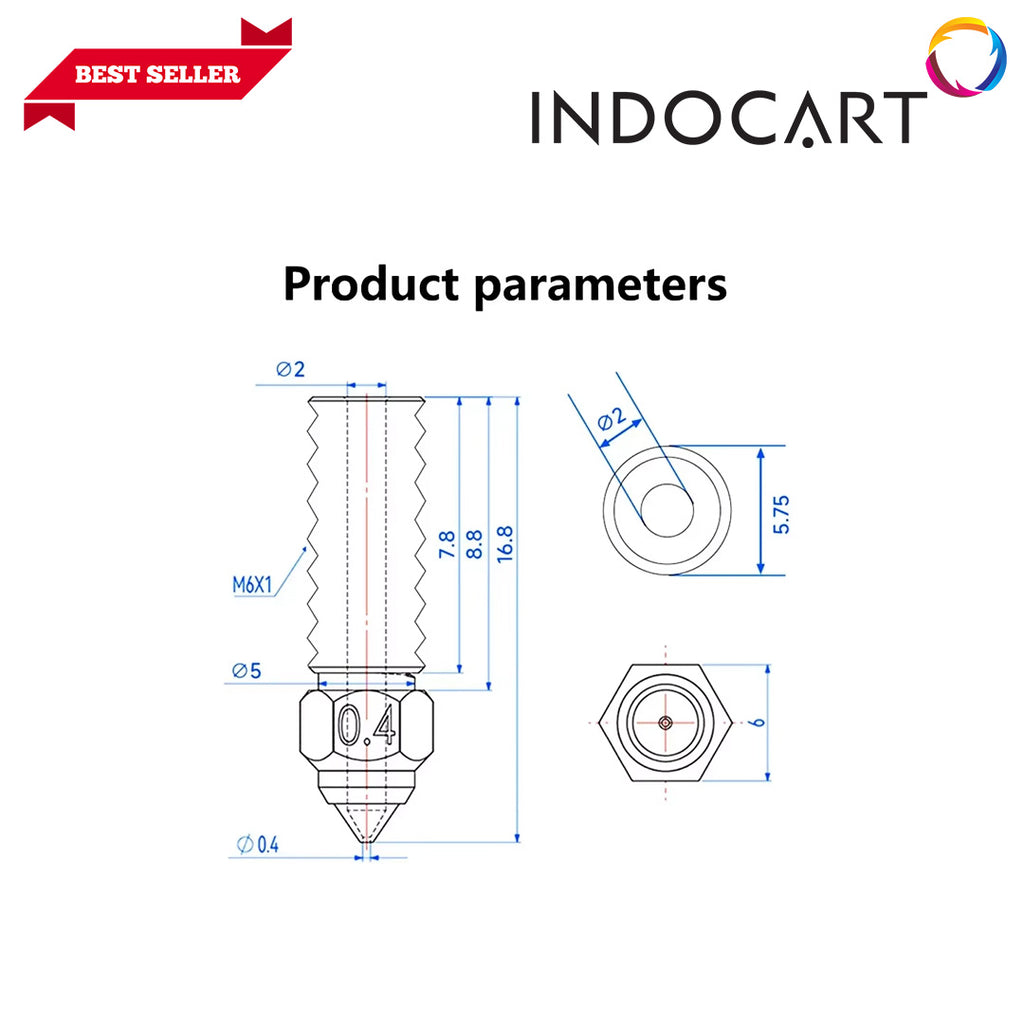 3D Printer Parts Creality Compatible Plated Copper CHT High Flow Nozzle Creality Ender 3 V3 SE