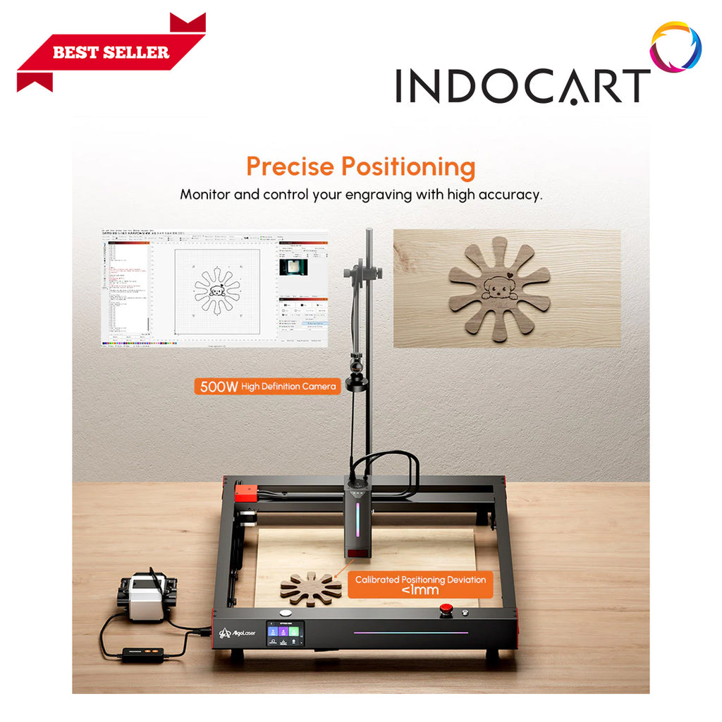 Upgrade Kit Laser Engraver/Cutter Parts AlgoLaser Smart Camera Set with 500W High Definition Camera