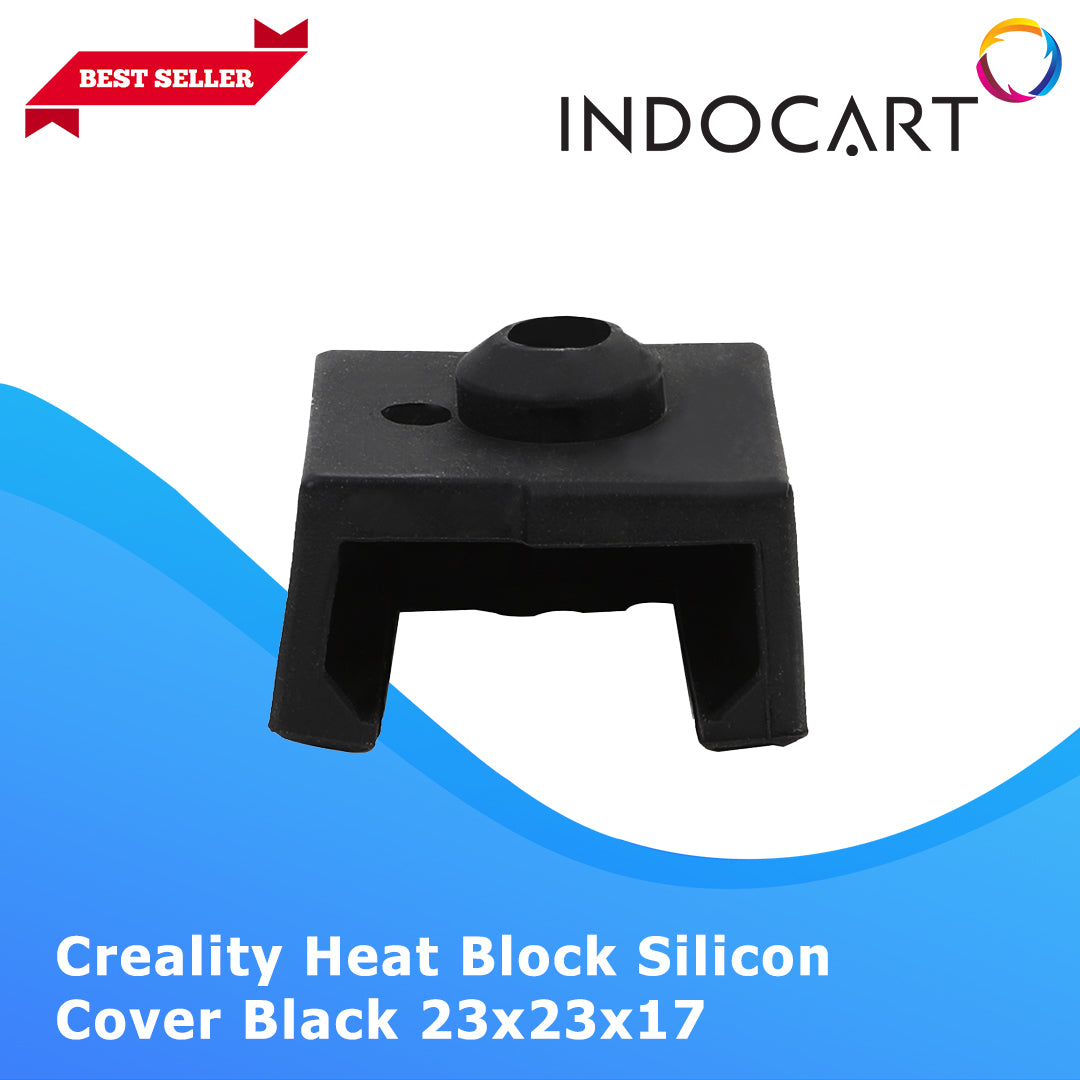3D Printer Parts Creality OEM Heat Block Silicon Cover Black 23X23X17 Creality CR 10Smart/CR 6Max/CR 6SE/CR 10Smart/E3MaxNeo