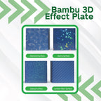 3D Printer Parts BambuLab BuildPlates 257 Carbon Fiber Surface Sheet BambuLab P1/X1/A1