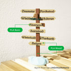 3D Printer Filament BambuLab PLA Wood Realistic Wood Like and Smooth Slightly Texture 1.75mm 1Kg